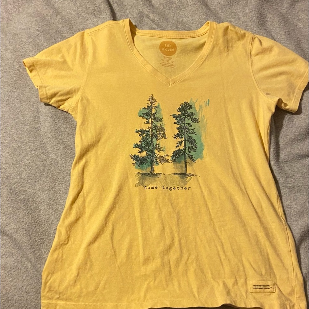 Life is good yellow shirt